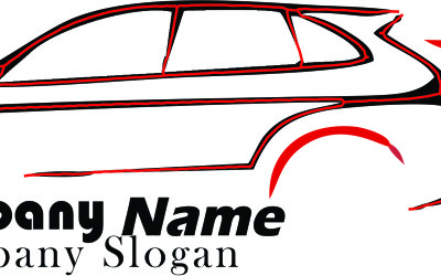Logo de concessionnaire automobile élégant
