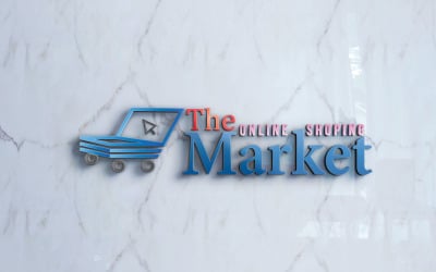O logotipo do mercado de compras on-line (grátis)