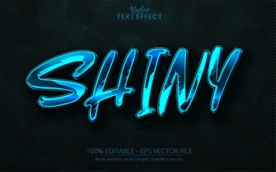 Shiny - Editable Text Effect, Font Style, Graphics Illustration