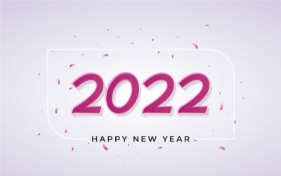 Happy New Year 2022 Greeting And Celebration - Banner Design