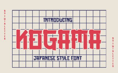 KOGAMA - Police de style japonais
