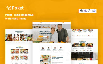 Poket - Tema WordPress responsivo a alimentos