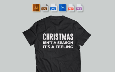 Vetor de design de camiseta de Natal