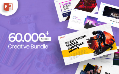 60 000+ Creative (A) Bundle Шаблон PowerPoint