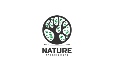 Природа Винтаж логотип стиль