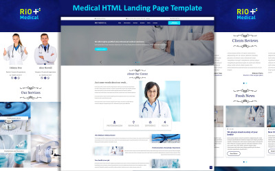 Rio-Medical - Modello di pagina di destinazione HTML5 medico