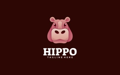 Стиль логотипа Hippo Gradient