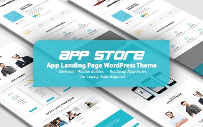 AppStore – Téma WordPress vstupní stránky aplikace