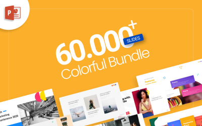 60.000+ Colorful Bundle Шаблоны презентаций PowerPoint