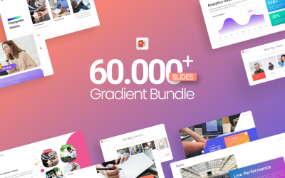 60.000+ modelli di PowerPoint Bundle Gradient