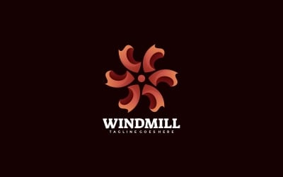 Abstract Windmill Gradient Logo