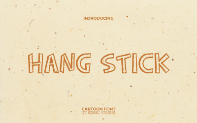 Hang Stick Cartoon Display Font