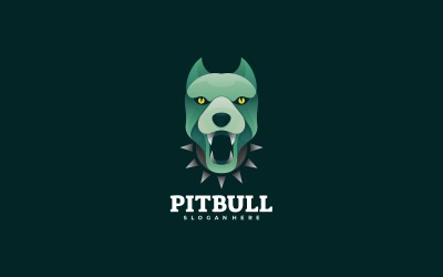 Pitbull Baş Gradyan Logosu