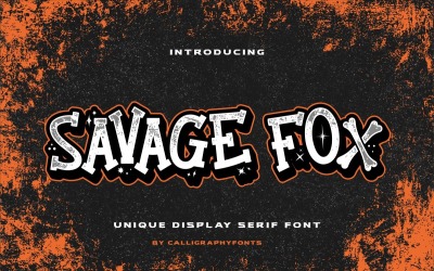 Savage Fox wyświetla czcionkę szeryfową