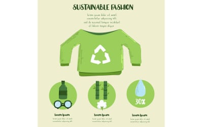 Sustainable Fashion Infographic Illustration