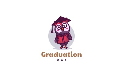 Graduation Sowa Cartoon Logo Style