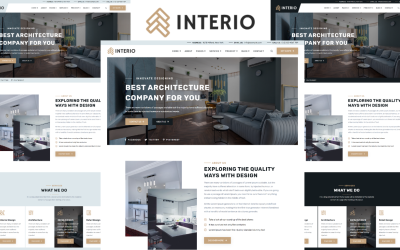 Interio - Arkitektur &amp;amp; Inredning HTML5-mall