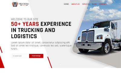 Mehrzweck-Website-Vorlage für LKW und Logistik