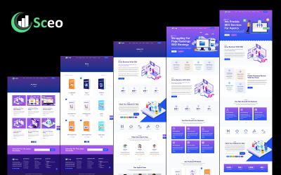 Sceo - SEO služby, společnost poskytovatele SEO a agentura pro digitální marketing Elementor WordPress Theme