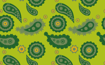 Floral Pattern Paisley Style B