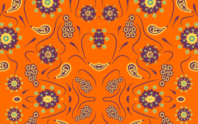Floral Pattern Paisley Style HG