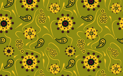 Floral Pattern Paisley Style LK