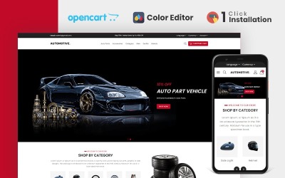 Thème Opencart pour magasin de pièces automobiles automobiles