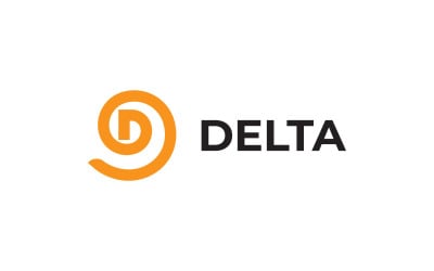 Delta D Lettera Logo Deign