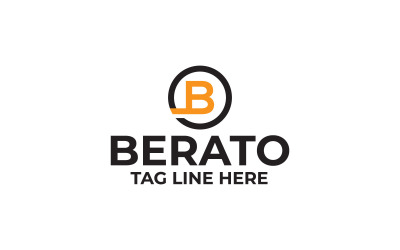 Modèle de conception de logo de lettre Berato B