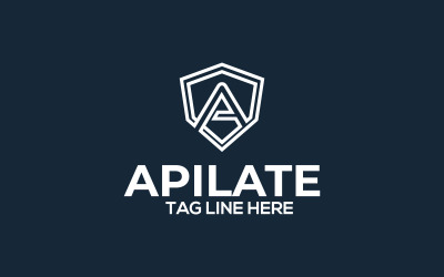 Modello di logo Apilate A lettera