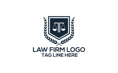Modelo de design de logotipo de escritório de advocacia