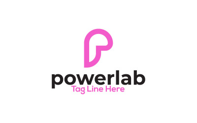Powerlab  P Letter Logo Template