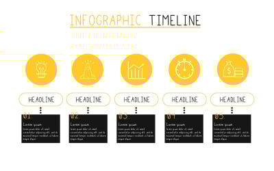 Zaman Çizelgesi Infographic İllüstrasyon