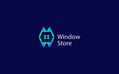 Bokstaven W modern logotypdesign