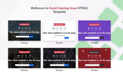 Carol – Hamarosan HTML5-sablon