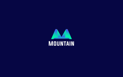 Création de Logo de montagne lettre M