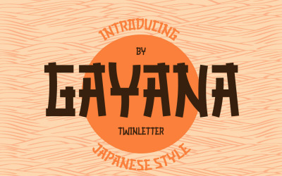 GAYANA 仿日文字体