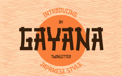 GAYANA Faux Japans lettertype