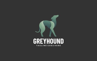 Greyhound Gradient Logo Szablon
