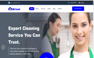 HTML5 шаблон Brixal-Cleaning Service