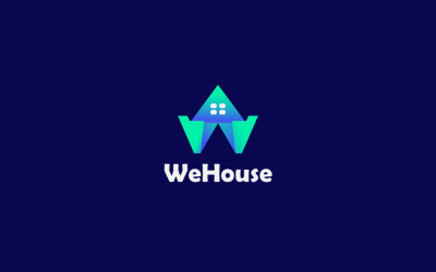 Lettera W Housing Logo Design