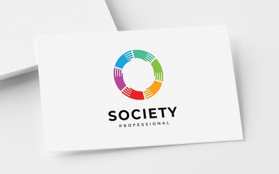 Modello di logo della comunità creativa