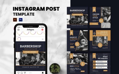 Barbershop Instagram Post