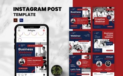 Business Webinar Instagram Post