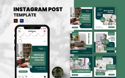 Interior Instagram Post Template