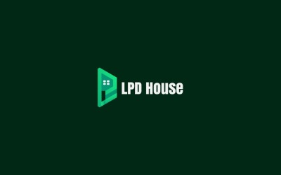 Letter L P D logo Real estate modern logo design