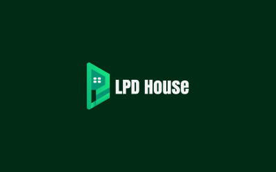 Lettera LPD logo Design moderno del logo immobiliare