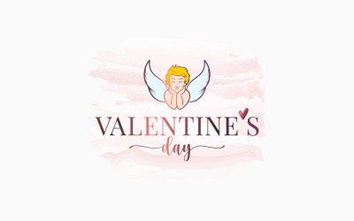 Valentijnsdag aquarel banner