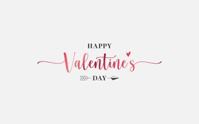 Valentines Day Logo. Happy Valentines Day