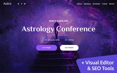 Astroloji MotoCMS Web Sitesi Tasarımı